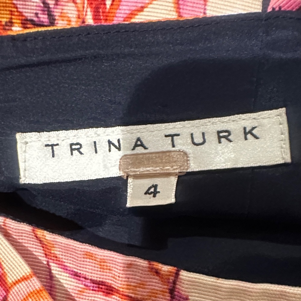 Trina Turk Coastal Cowgirl Floral Scenery Jumpsuit Women’s Size 4 - Picture 4 of 4